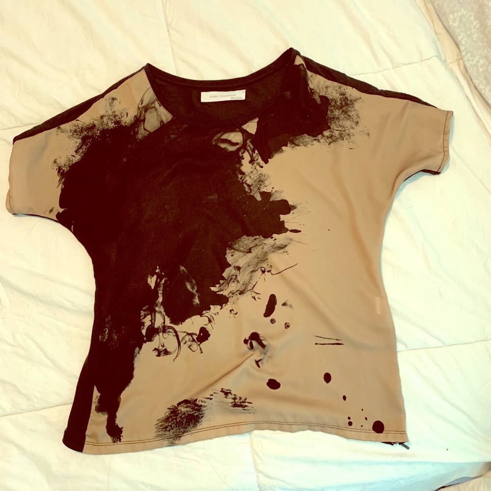 Zara artsy top